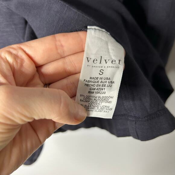 Velvet by Graham & Spencer Oversized Navy Blue Blazer Women’s Small Soft Neutral - Picture 7 of 8